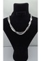 Stainless Steel Silver Color Italian Model Waterway Zircon Stone Necklace - 2