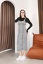 Women's Thick Strap Bodycon Long Denim Midi Dress Bnj-5412S - 2