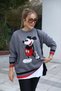 👑   Oversized Knitwear Tunic with Mickey Figure
