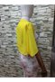 Ariane Chiffon Short-Sleeved Shawl Yellow - 6