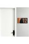 Bronze Plexiglass Horizontal Hotel - Apartment Site - Apartment Hotel Office Door Number - Door Number 12 Twelve - 3