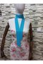 Biana Long 200×5 Chiffon Neck Tie Turquoise