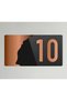 Bronze Plexiglass Horizontal Hotel - Apartment Site - Apartment Hotel Office Door Number - Door Number 10 on