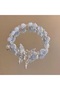 Blue Bead Chain Butterfly Charm Bracelet - 2