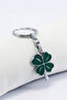 Green Clover Metal Keychain, Tiny Bag Ornament - 3