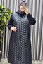 Women's Clothing Plus Size Quilted Sergeant Pattern Sleeves Three Thread Sh Fleece-Lined Fleece Hijab Coat - 8