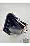Black Patent Leather Scissor Opening Faux Leather Wallet - 8
