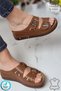 Phuket Women's Daily Slippers Double Band Stone Buckle Orthopedic Sole Mother's Outdoor & Indoor Slippers