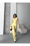Square Collar Stone Buttoned Vest Trousers Double Breasted Set - 2