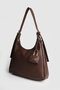 Navo Women's Mini Charm Detailed Medium Size Hand and Shoulder Bag Brown - 3