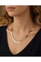 Women's Elegant Gold Color Minimal Sequin Chain Necklace