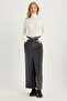 Corded Fabric Velvet Long Skirt