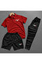 Polo Yaka Italy Printed 3-Piece Shorts and Sweatpants Set