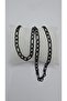 Stainless Steel Chrome Color Figaro Model Unisex Necklace - 8