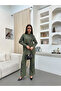 Women's Shirt Front and Sleeves Beaded Embroidered Trousers Beaded Embroidered Suit