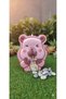Metal Coin Piggy Bank with Lock for Kids Cute Capybara Figure Children's Room Decorative Piggy Bank Pink - 5