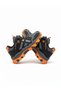 Children's Gray Orange Water Repellent Outdoor Shoes Non-Slip Toothed Sole Winter Boots and Sneakers - 3