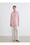 Pink Textured Women's Shirt Tunic - 2