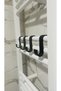 Towel Rack Hanger for Bathrobes, Towels, Clothes, Towel Rack for Shower Cabin, 4 Pieces, Black Color. - 4
