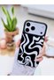 iPhone 17 Promax Compatible Printed Black and White Design Protective Flexible Silicone Case - 5