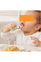 Orange Color Figured Premium Children's Bpa-Free Silicone Handle Stainless Steel Tip Fork-Spoon, S. Box - 5