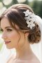 Set of 2 Bridal Hair Accessories Crystal Beaded Floral Bridal Barrette Wedding and Engagement Hair Accessory - 2
