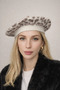 Leopard Painter Beret French - Wool Angora Hat Women - 2