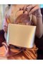 Women's Gold Satin Evening Dress Portfolio Chain Strap Evening Dress Bag - 2
