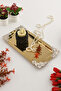 Molisi Gold Silver Ornament Detailed Boat-Shaped Coffee Presentation Tray Serving Tea Tray Decorative Tray - 6