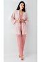 Women'S, Retro Pink, with Robe, (Sleep Socks Gift), 3-Piece Pajama Set - 4
