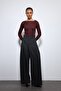 High Waist Striped Wide Leg Palazzo Pants - 3