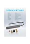 6-in-1 Slim USB-C Hub with 4K@60Hz HDMI, 10Gbps Data, SD Card & 100W PD - 3