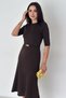Women's Belted Midi Dress – Belted Elegance - 6
