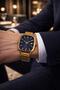 Steel Band Men's Wristwatch with Calendar