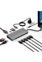 12-in-1 USB-C Hub with Dual 4K HDMI & DP, Ethernet, 100W PD, SD Card Reader