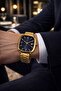 Steel Band Men's Wristwatch with Calendar - 2