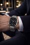 Steel Band Men's Wristwatch with Calendar - 2