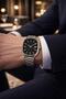 Steel Band Men's Wristwatch with Calendar