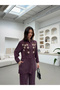 Women's Shirt with Bead Embroidery on the Front, Pants with Bead Embroidery, Set - 5