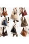 Women's Leather Large Shopper Shoulder Bag - 3