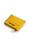Small Size Yellow Genuine Leather Women's Wallet with Coin Holder - 3