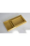 Medium Size Yellow Faux Leather Tray - 6