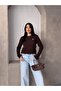Crew Neck Embroidered Cable Knit Sweater - 5