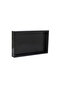 Small Size Shiny Black Crocodile Pattern Faux Leather Tray