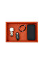 Small Size Orange Faux Leather Tray - 6