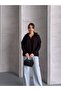 Zippered Half Fisherman's Hair Knit Sweater - 5