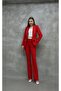 Women's Suit with Embellished Collar and Pearl Button Trim - 4