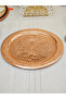 Patterned Copper Serving Plate 30 cm - 3