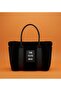 Plush Black Column Shoulder Strap Bag 25X20Cm Imported