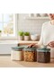 Airtight Food Storage Containers | Set of 3 BPA-Free Clear Plastic Jars | 500cc Kitchen organization - 2